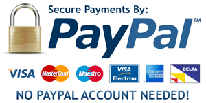 Evedol offers secure payment processing by PayPal